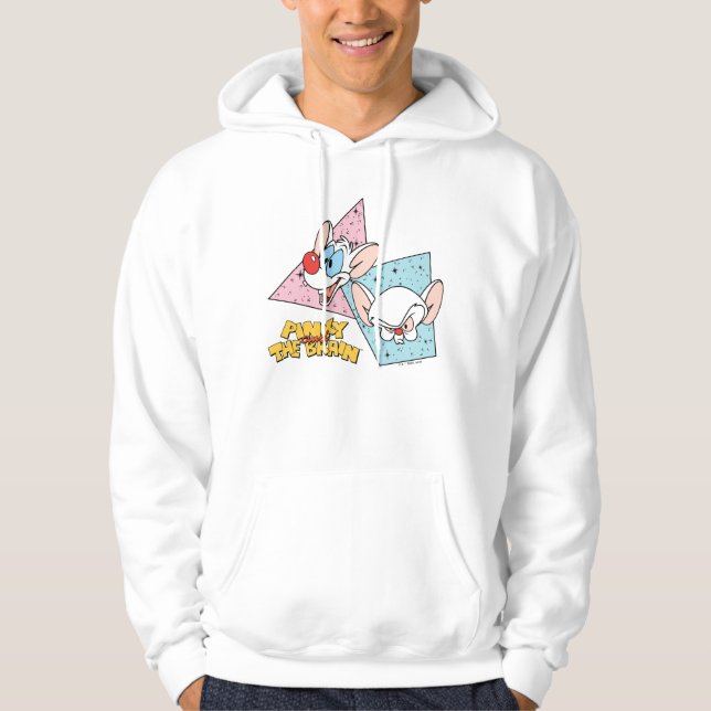 Sudadera Pinky y el cerebro | Gráficos de caracteres retro (Anverso)