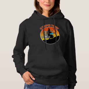 Sudadera Pino del Árbol Tonto Atardecer Disco Golf de Disco