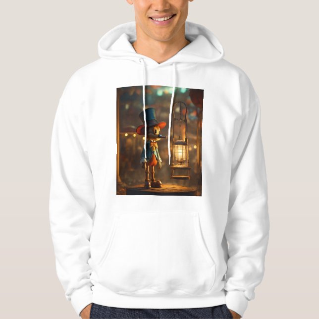 Sudadera Pinocho rústico en la noche del carnaval" (Anverso)