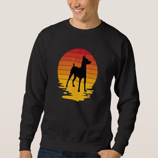 Sudadera Pinscher Miniatura Retro Min Pin (Anverso)