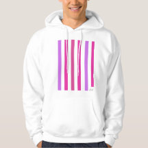 Pinstripe rosa Unisex Pullover Hoodie