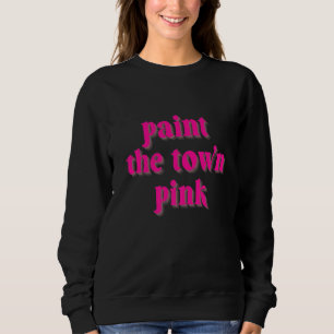 Sudadera Pinta La Ciudad De Rosa Poderoso Chicas Divertidas