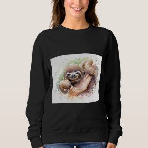 Sudadera Pintado de color de agua espumoso para bebés anima