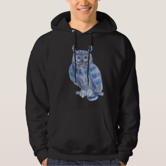 Sudadera Pintado de color de la veta azul negrita