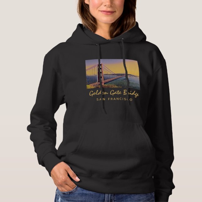 Sudadera Pintado de época del puente Golden Gate de San Fra (Anverso)