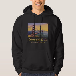 Sudadera Pintado de época del puente Golden Gate de San Fra