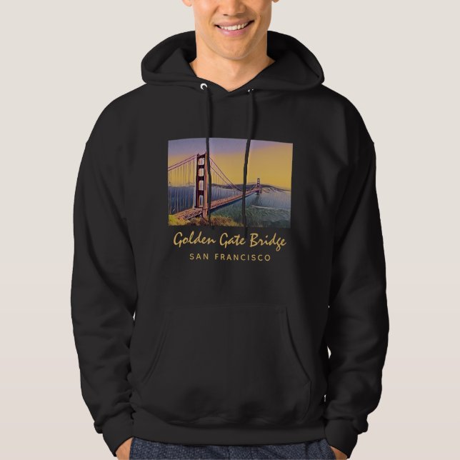 Sudadera Pintado de época del puente Golden Gate de San Fra (Anverso)