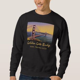 Sudadera Pintado de época del puente Golden Gate de San Fra