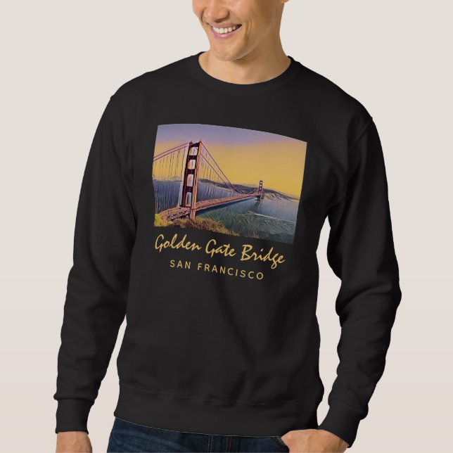 Sudadera Pintado de época del puente Golden Gate de San Fra (Anverso)