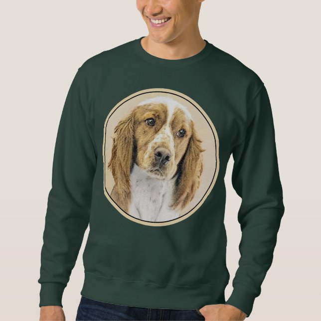 Sudadera Pintado español de Springer galesa - Arte de perro (Anverso)
