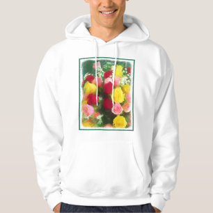 Sudadera Pintado Rose Bouquet - Arte de Flor Original.