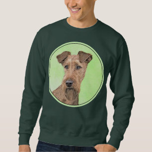 Sudadera Pintado Terrier Irlandés - Arte de Perro Original.