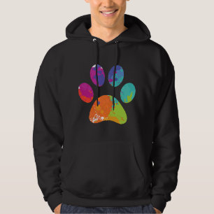 Sudadera Pintador de Perro Perro Perro Paw Impresión Paint 