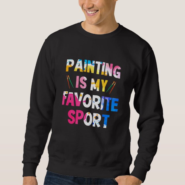 Sudadera Pintar es mi pintor deportivo favorito (Anverso)