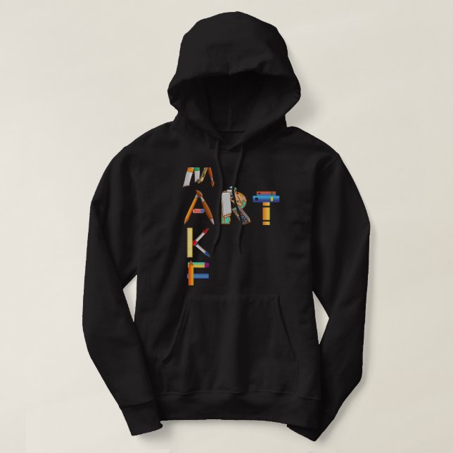 Sudadera Pintar paleta de pintura artística y pintar brocha (Diseño del anverso)