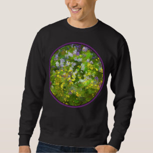Sudadera Pintura al impasto de flores silvestres - Arte flo