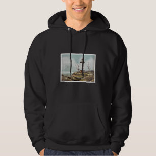 Sudadera Pintura al óleo de faro sobre paisaje oceánico