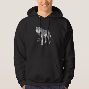 Sudadera Pintura artística de pincel de lobo colorido como 