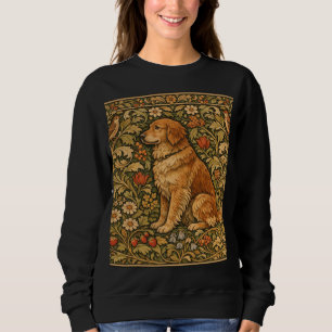 Sudadera Pintura boho elegante vintage de Golden Retriever