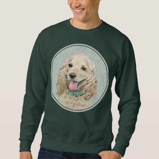 Sudadera Pintura Buff de Cocker Spaniel - Arte Perro Origin (Anverso)