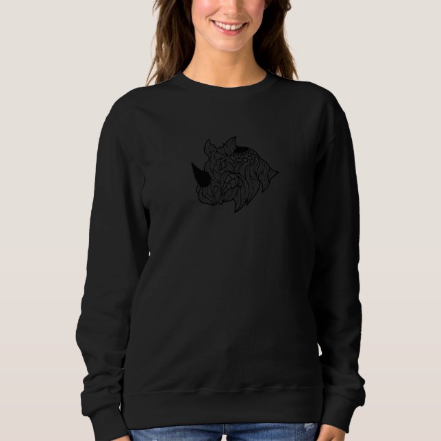 Sudadera Pintura creativa de estilo rinoceronte de Mandala (Anverso)