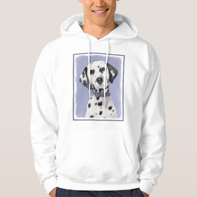 Sudadera Pintura dálmata - Arte de perro original (Anverso)