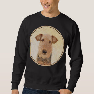 Sudadera Pintura de Airedale Terrier - Arte original y boni