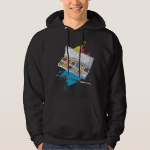 Sudadera Pintura de arte Dibujo Artista de paleta de pintur