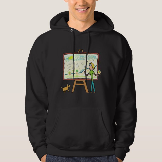 Sudadera Pintura de artista (Anverso)