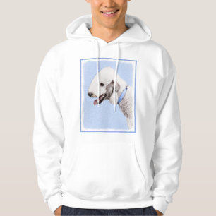 Sudadera Pintura de Bedlington Terrier - Original Perro Art
