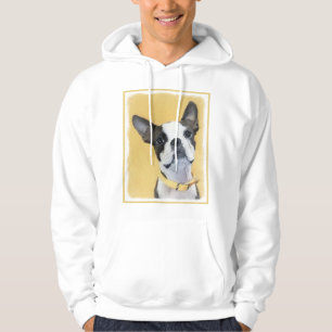 Sudadera Pintura de Boston Terrier - Arte de Perro Original
