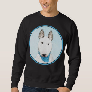 Sudadera Pintura de Bull Terrier - Arte de Perro Original.