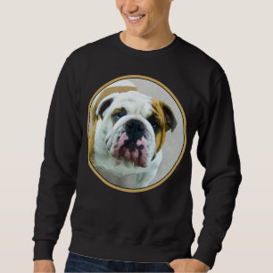Sudadera Pintura de Bulldog - Arte de Perro Original Lindo