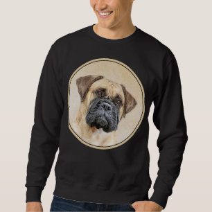 Sudadera Pintura de Bullmastiff - Arte de Perro Original.