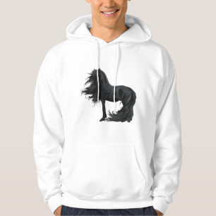 Sudadera Pintura de caballo Equitación Caballo frisón Jinet