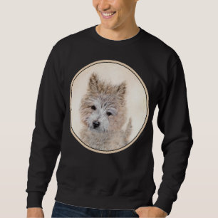 Sudadera Pintura de Cachorro de Cairn Terrier - Arte Perro