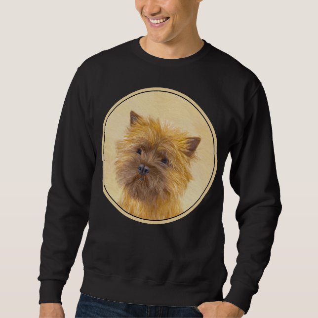 Sudadera Pintura de Cairn Terrier - Arte Perro Original. (Anverso)