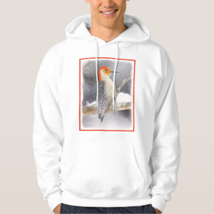 Sudadera Pintura de Carpintero de Vientre Rojo Arte Origina