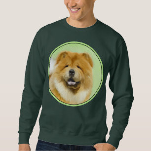 Sudadera Pintura de Chow Chow - Arte Perro Original.