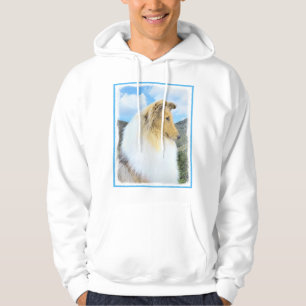 Sudadera Pintura de Collie in Mountains (Rough) - Perro Art