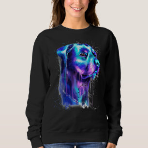 Sudadera Pintura de color de agua del perro de Rottweiler b