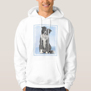 Sudadera Pintura de color de borde - Arte de perro original
