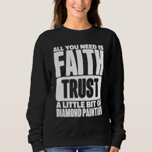 Sudadera Pintura De Diamantes Para Artistas Y Arte