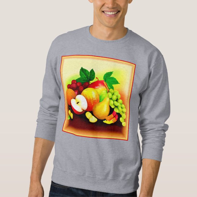 Sudadera Pintura De Frutas Tropicales. ¡Hazte con una en Za (Anverso)