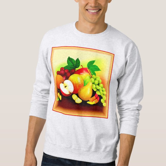 Sudadera Pintura De Frutas Tropicales. ¡Hazte con una en Za (Anverso)