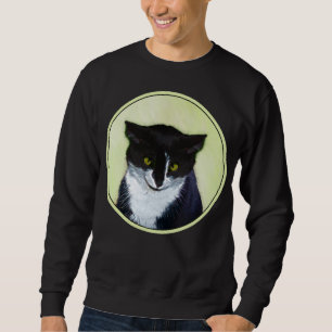 Sudadera Pintura de gatos de Tuxedo - Arte de gatos origina