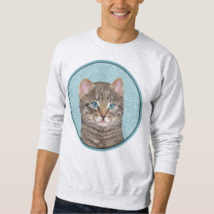 Sudadera Pintura de gatos en la mesa gris - Arte de gatos o