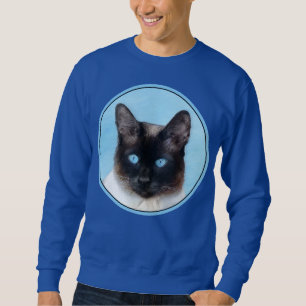 Sudadera Pintura de gatos siamesa - Arte de gatos original