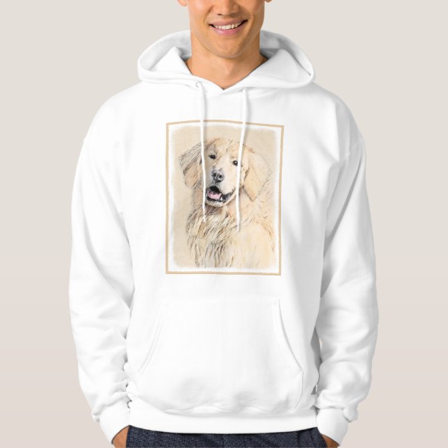 Sudadera Pintura de Golden Retriever - Cute original Dog Ar (Anverso)