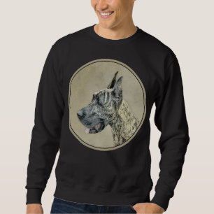 Sudadera Pintura de gran dano (Brindle) - Arte original del